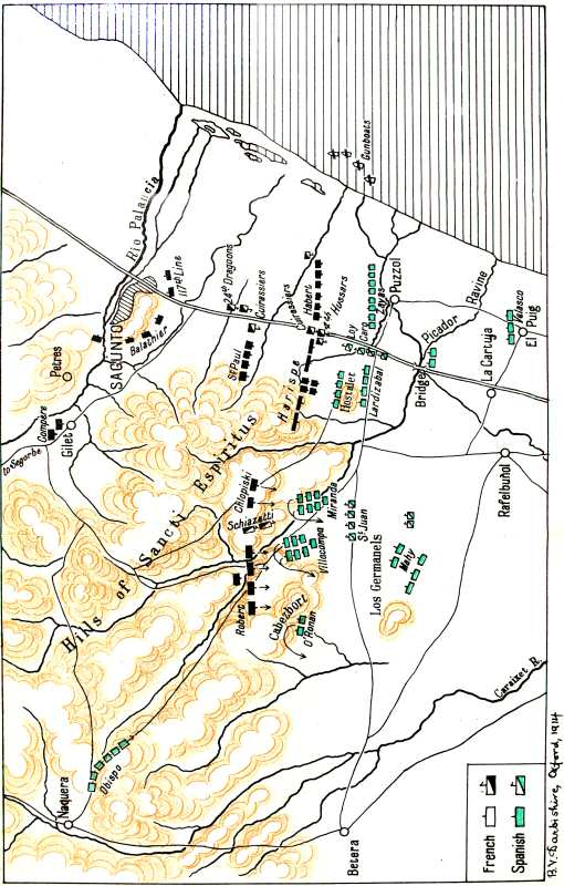 Plan of the battle of Saguntum