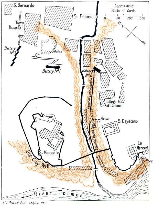 Plan of the Salamanca forts