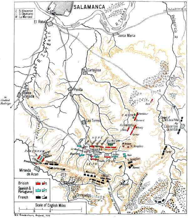 General Plan of the Battle of Salamanca