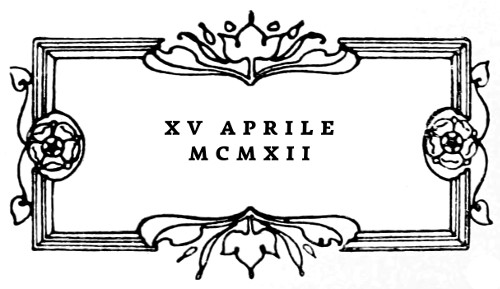 XV APRILE MCMXII