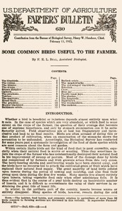Some Common Birds Useful to the Farmer (1915 edition)