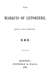 The Marquis of Létorière