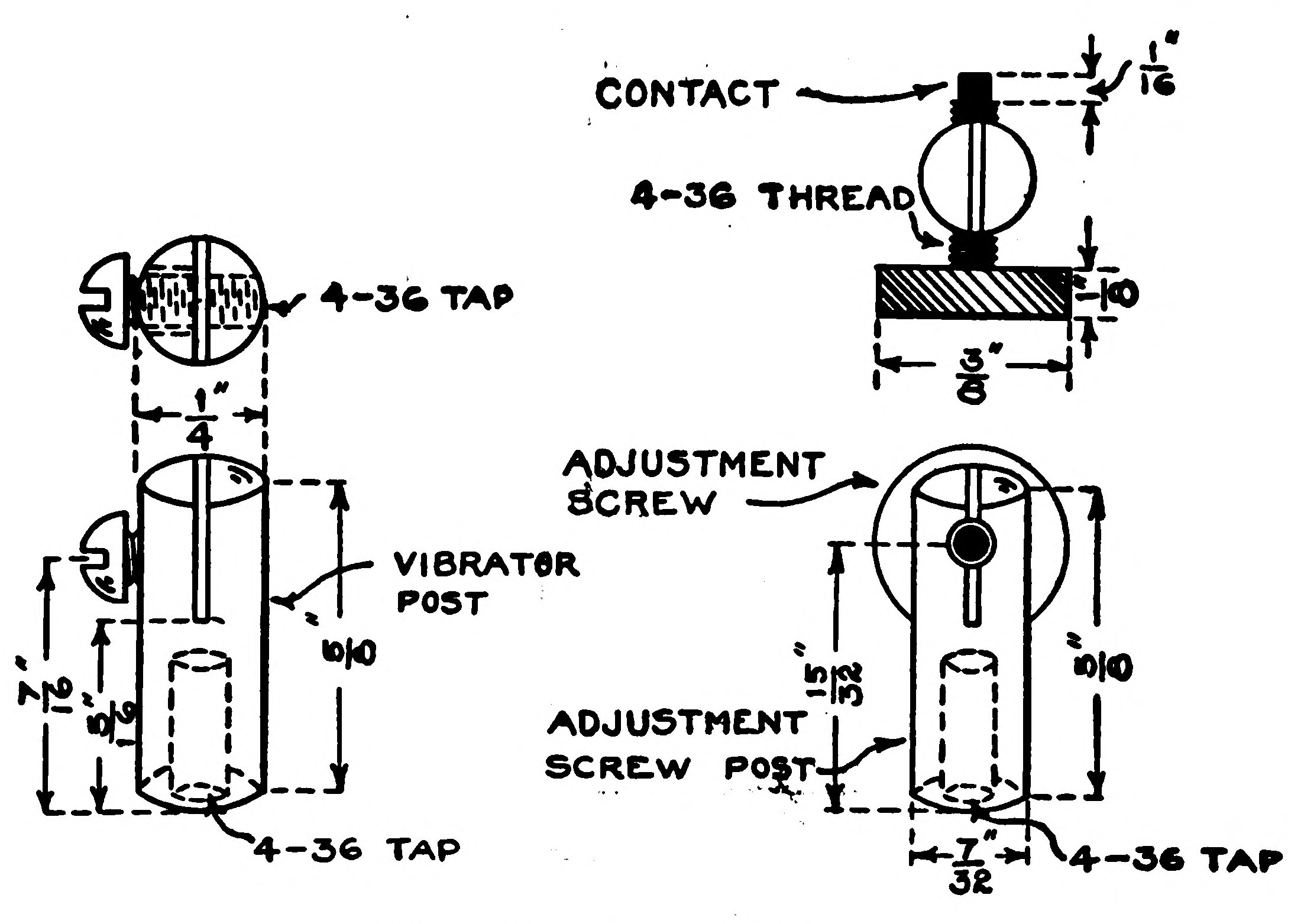 FIG. 106.—Vibrator Parts.