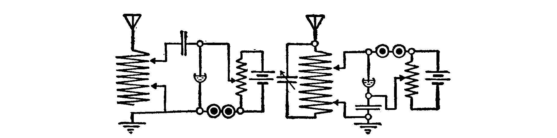 Fig. 123. Double-slide Tuning Coil Circuits.