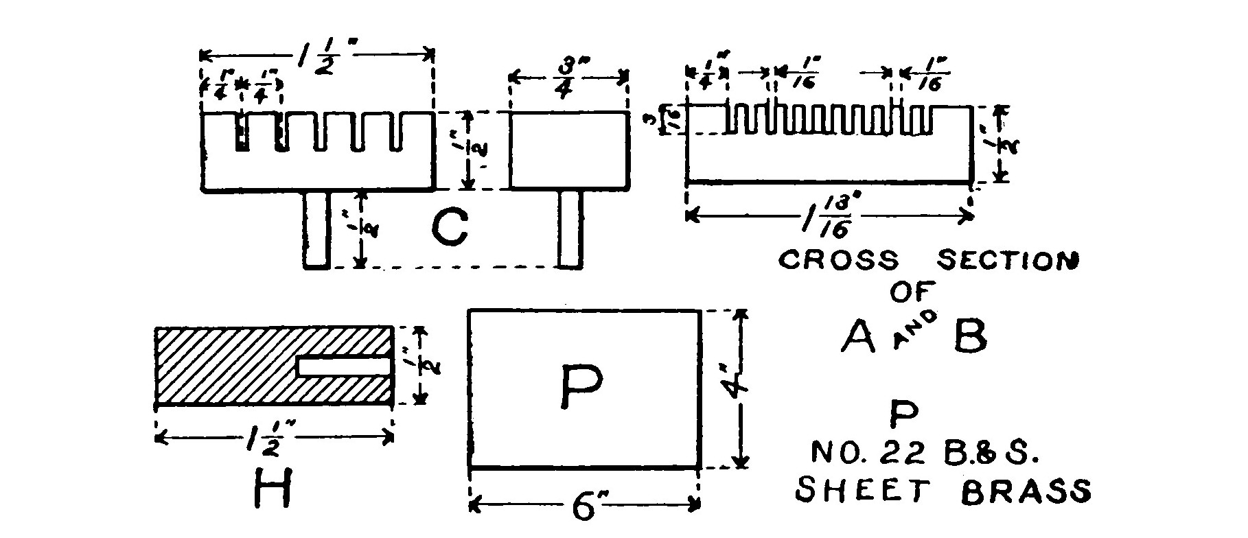 Fig. 140. Details of Variable Condenser.