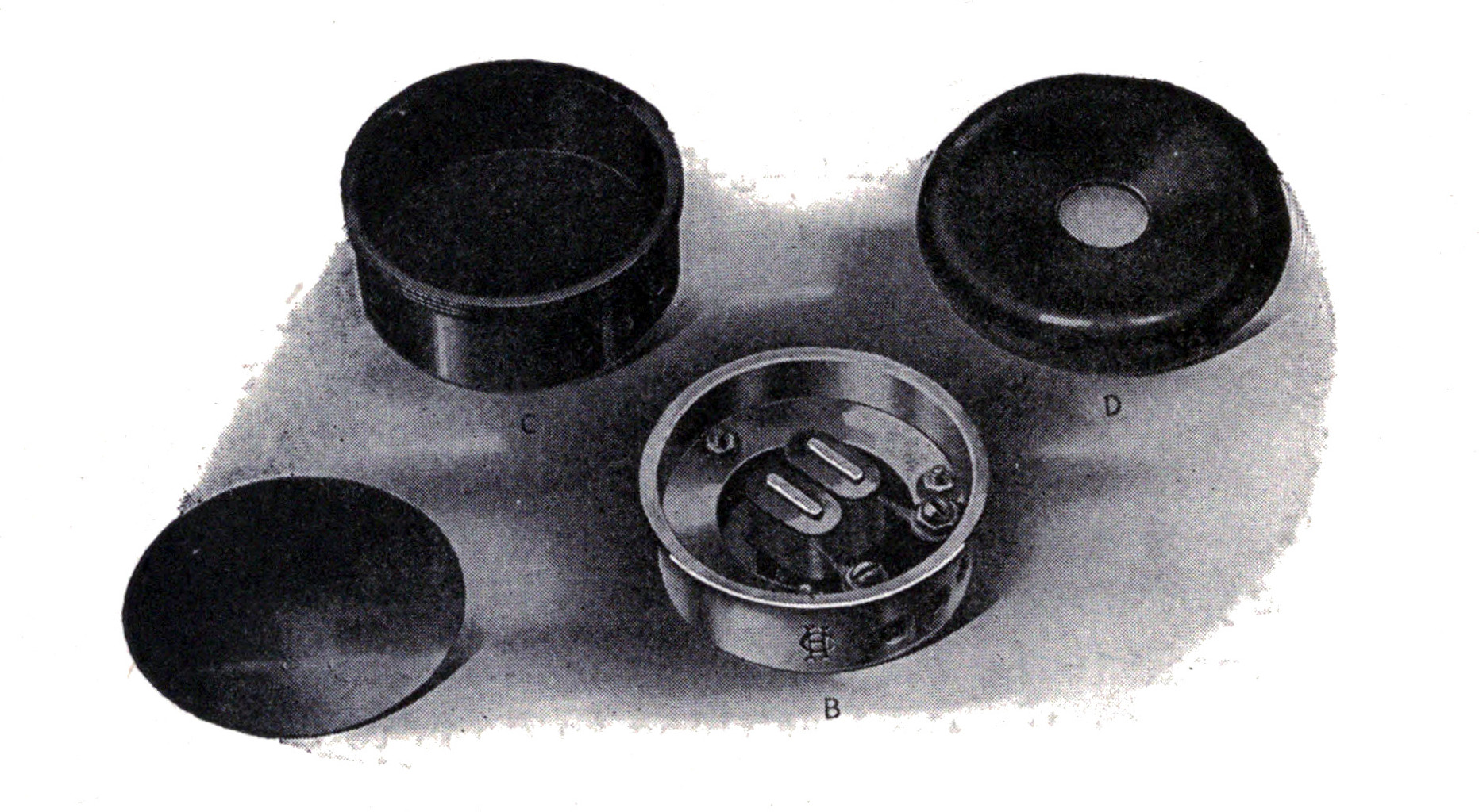 Fig. 144. Parts of a Holtzer Cabot Receiver.