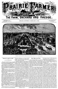 Prairie Farmer, Vol. 56: No. 5, February 2, 1884.A Weekly Journal for the Farm, Orchard and Fireside