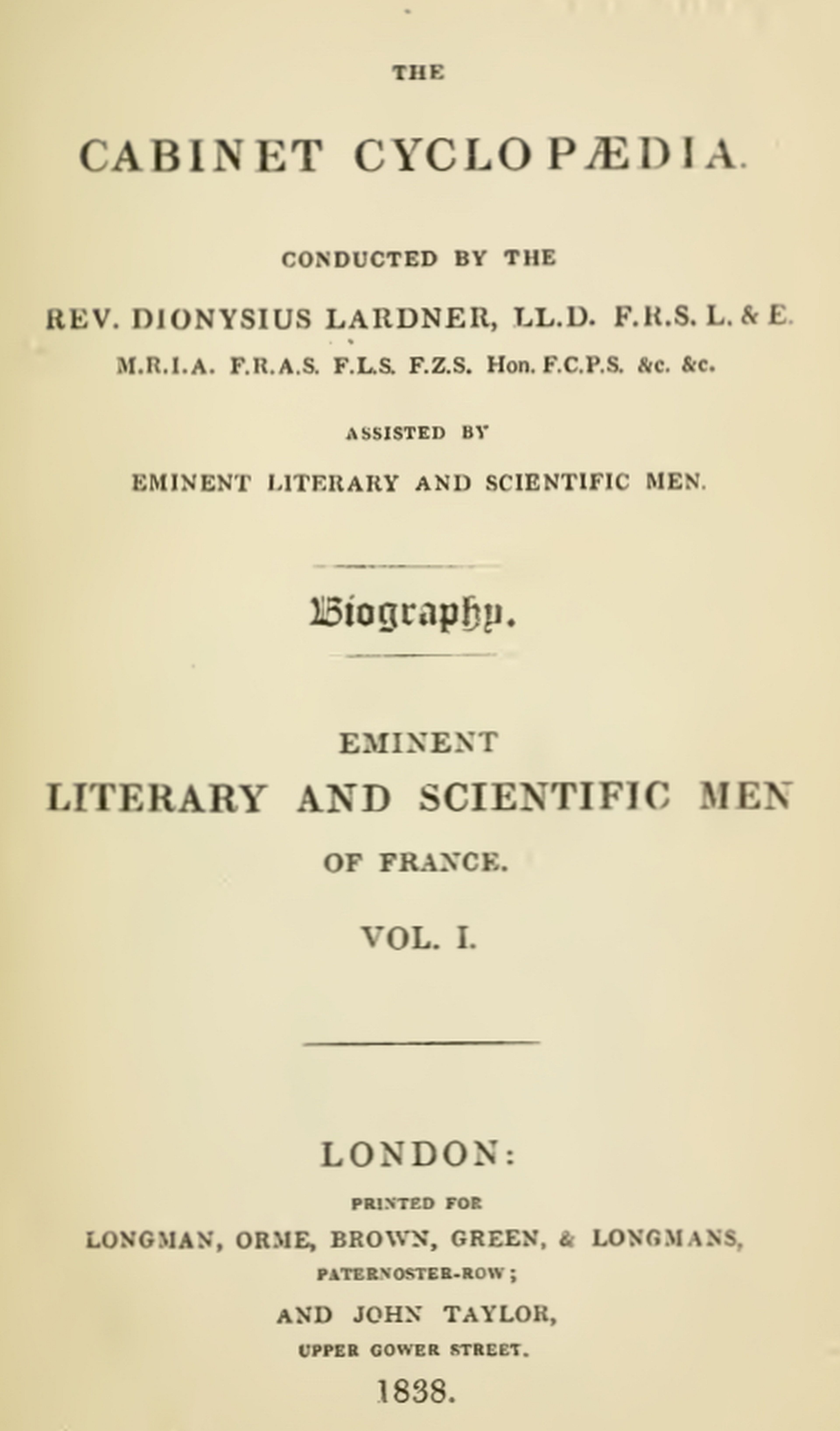 The Project Gutenberg eBook of Lives of the most eminent literary and scientific men of France,