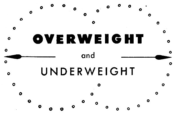 OVERWEIGHT and UNDERWEIGHT