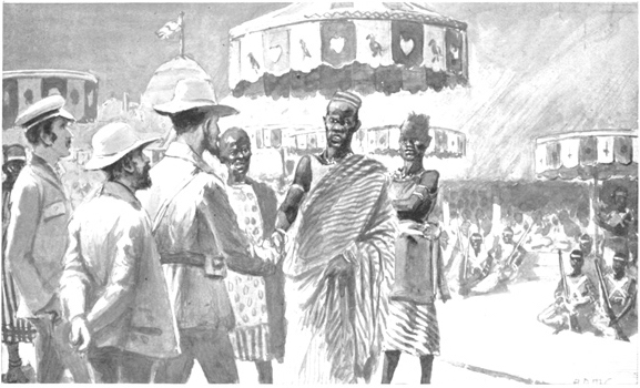 Illustration: Burton visits King of Dahome
