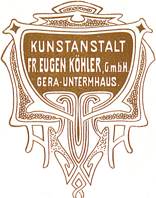 Logo der Kunstanstalg F. E. Köhler, Gera