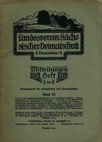 Landesverein Sächsischer Heimatschutz — Mitteilungen Band XI, Heft 4-6
书籍封面