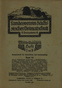 Landesverein Sächsischer Heimatschutz — Mitteilungen Band XI, Heft 7-9
书籍封面