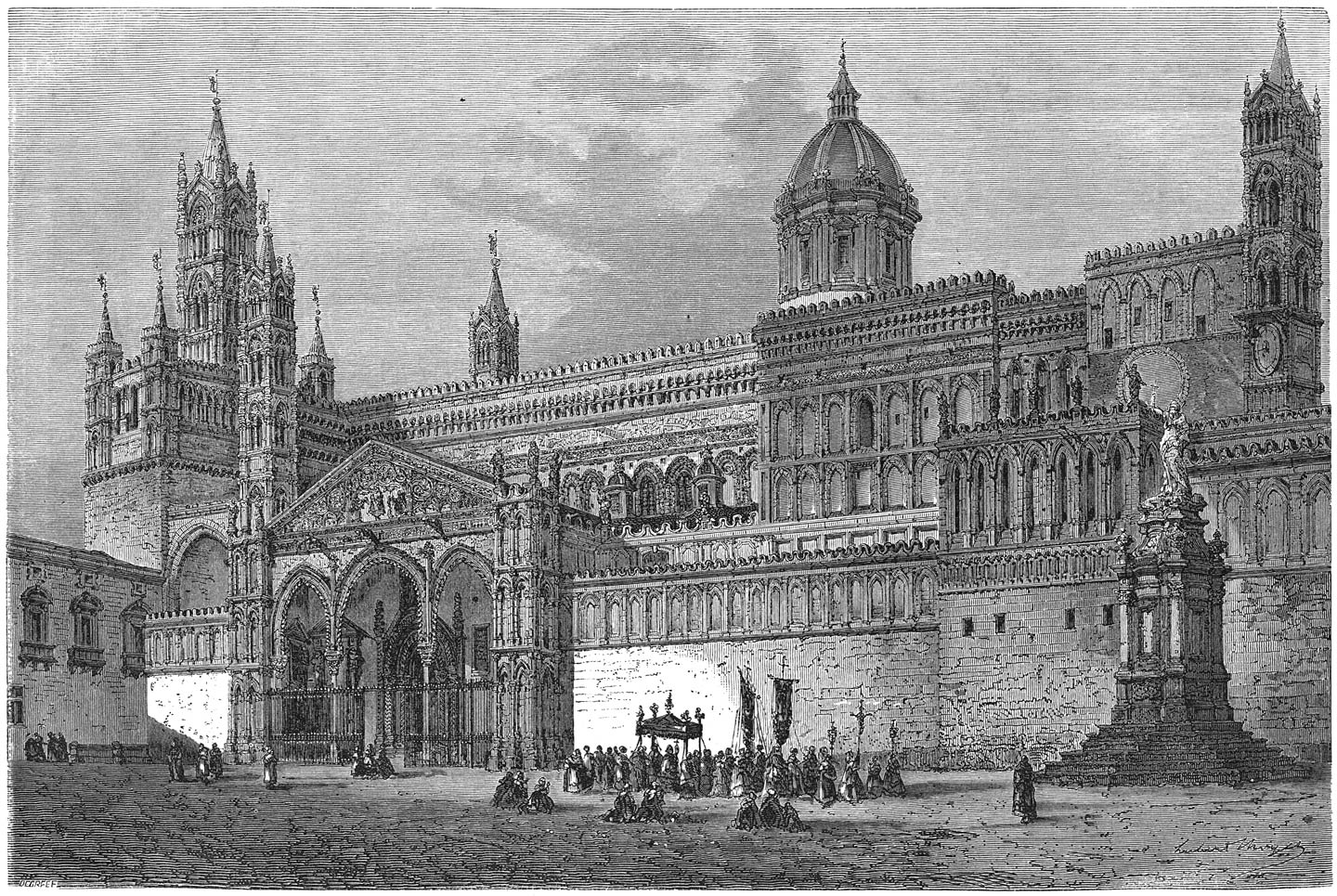 Kathedraal te Palermo.