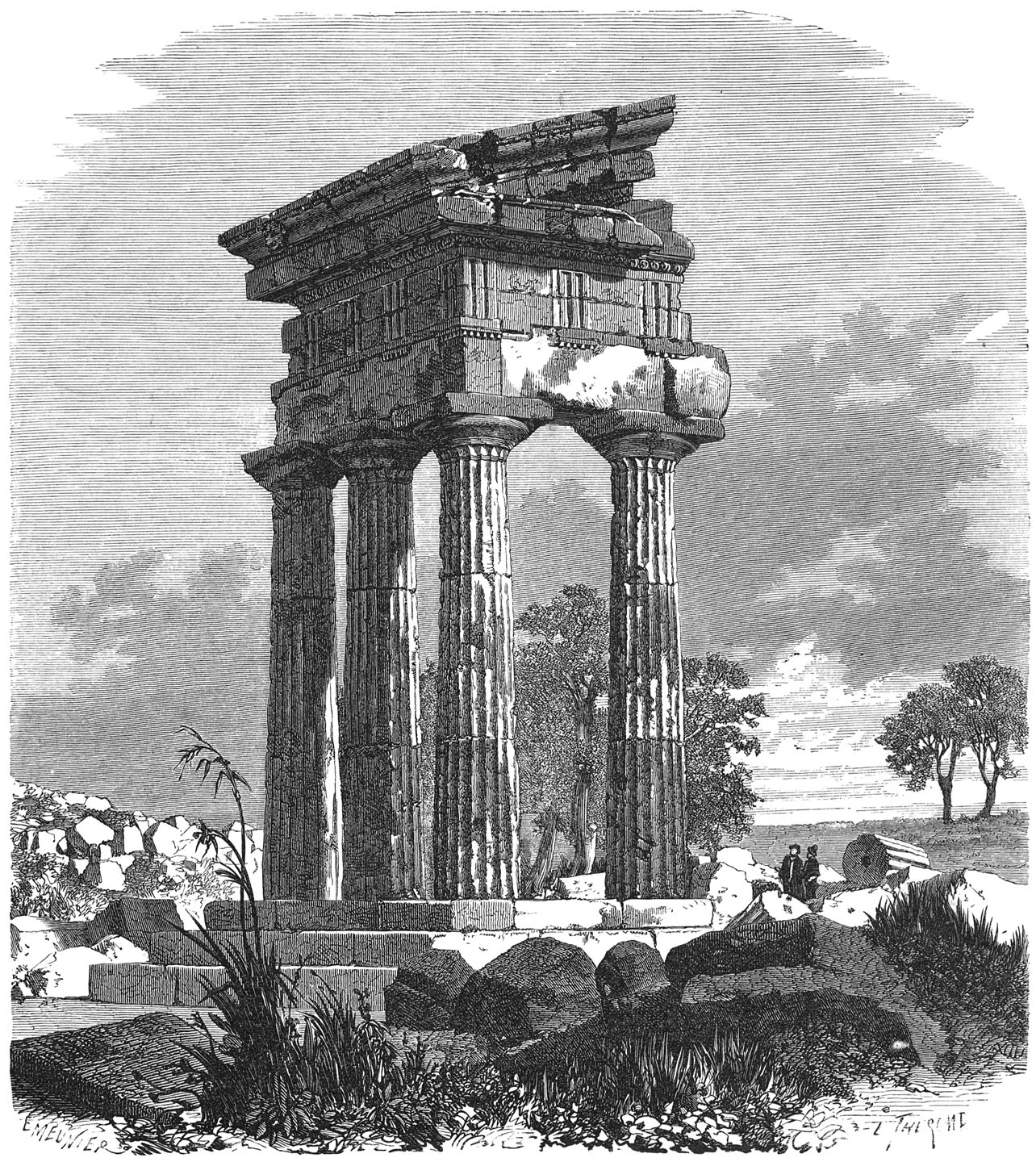 Tempel van Castor en Pollux te Girgenti.