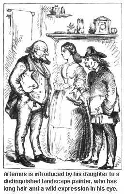 picture of Ward, his daughter and the painter.