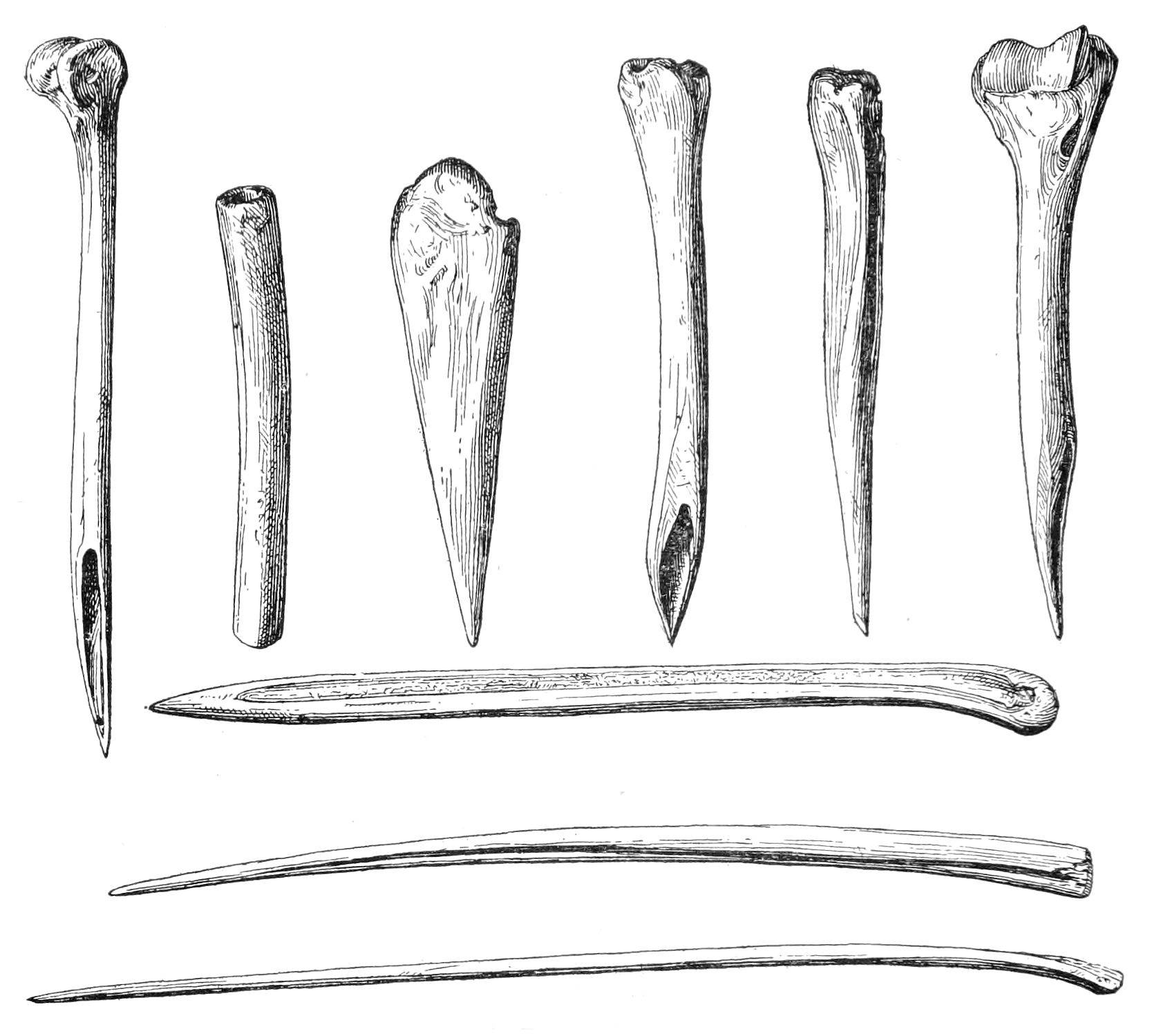 Fig. 31. Bone implements