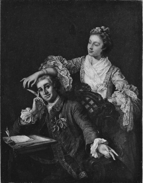 Illustration: Garrick and his wife