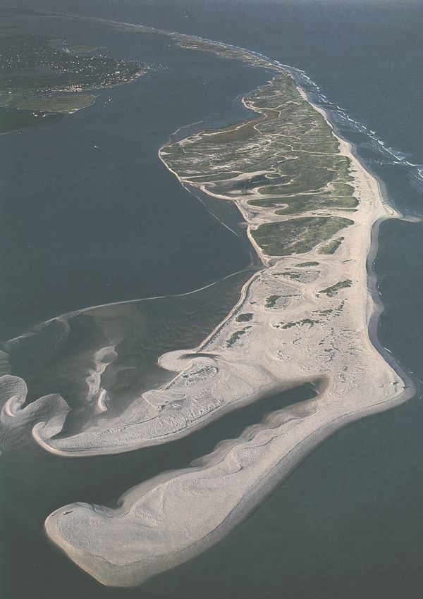 (Aerial view of erosion.)