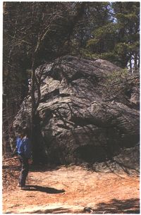 (Large boulder.)
