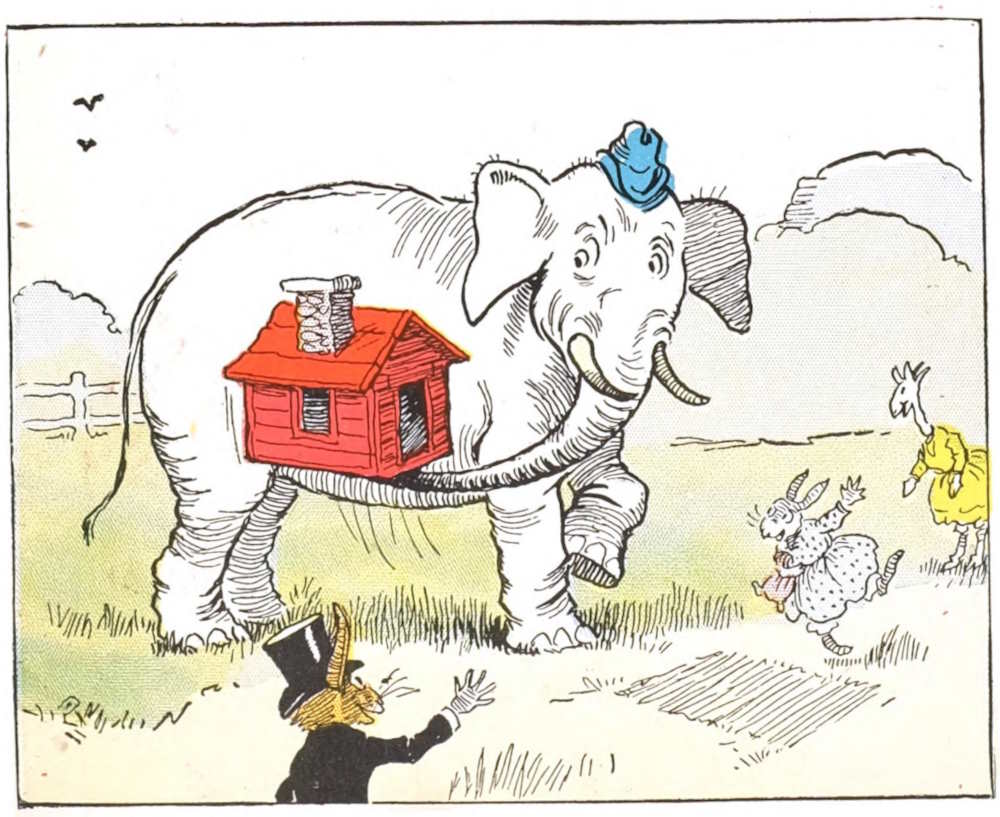 Elephant moves house
