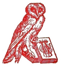 logo: an owl with a book
