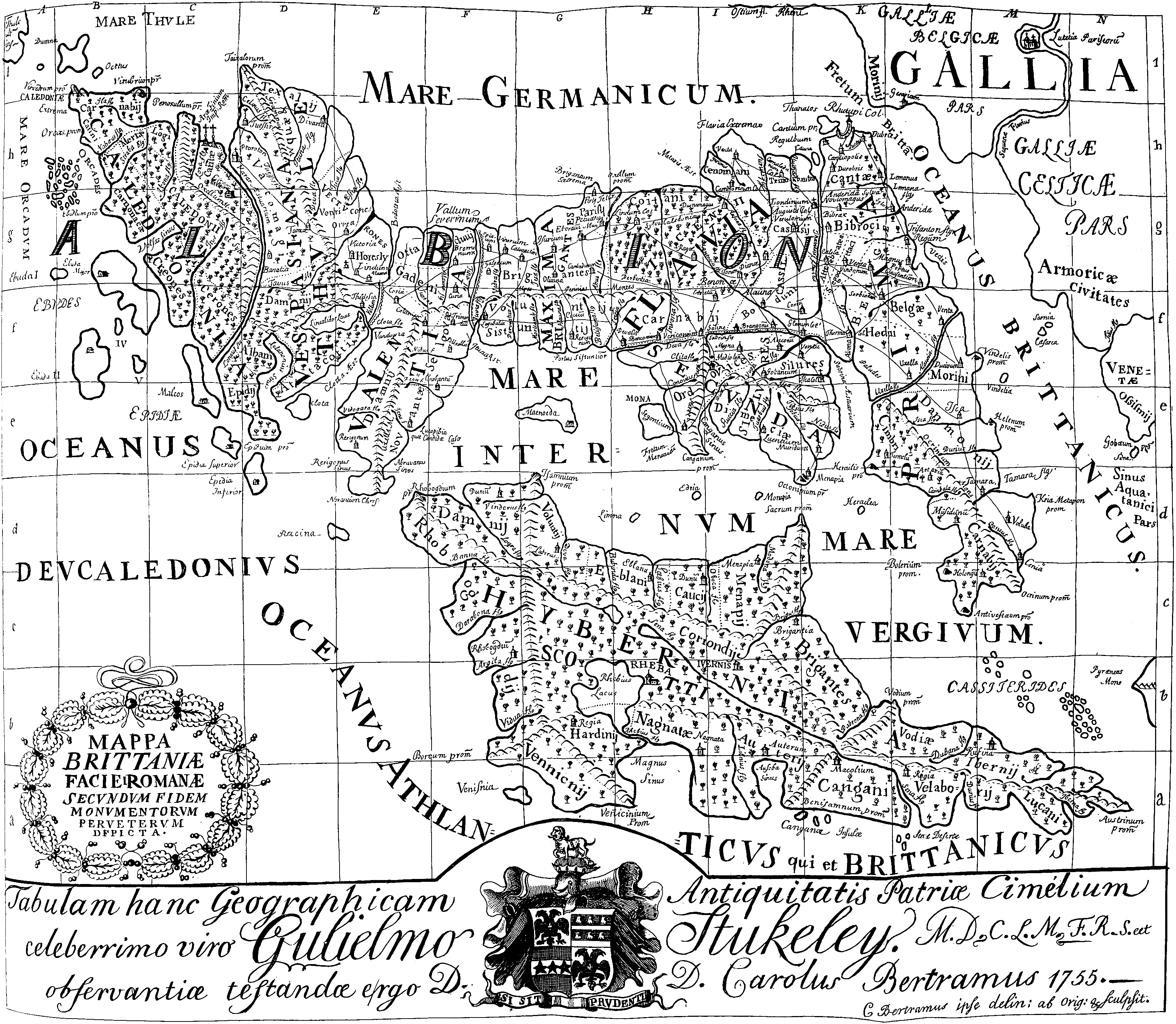 Mappa Brittaniæ Facie Romanæ