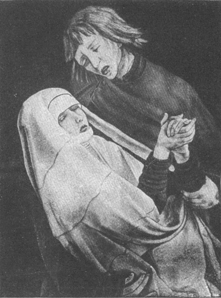 Johannes und Maria vom   Isenheimer Altar (Kreuzigung) von Grünewald