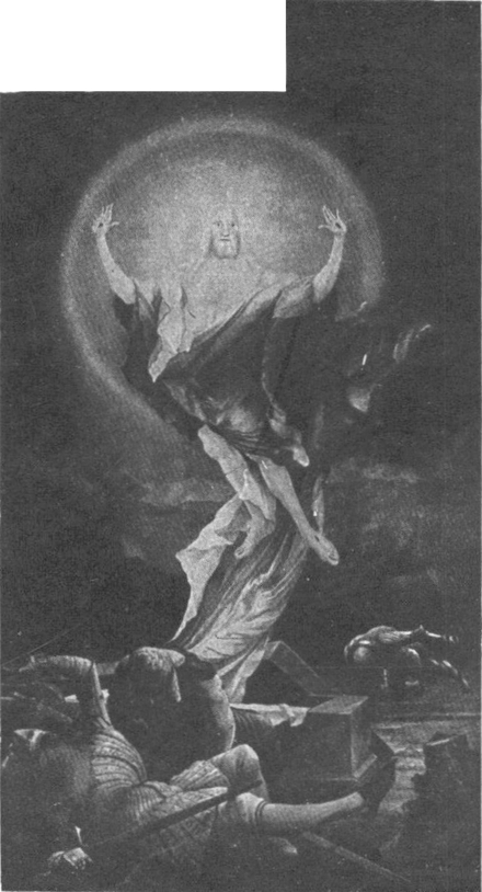 Himmelfahrt Christi (Isenheimer   Altar) von Grünewald