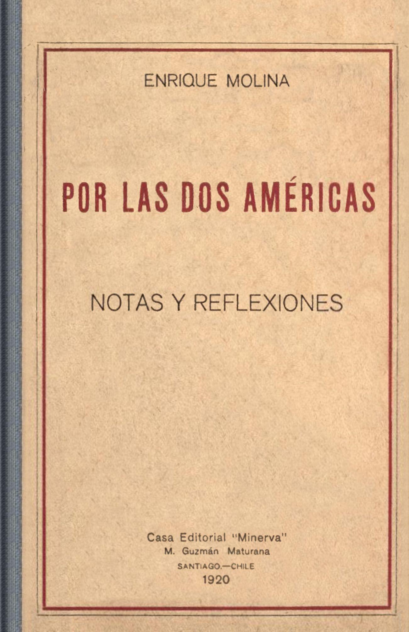 The Project Gutenberg eBook of Por las dos Américas, por Enrique Molina.