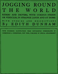 Jogging round the world, Edith Dunham