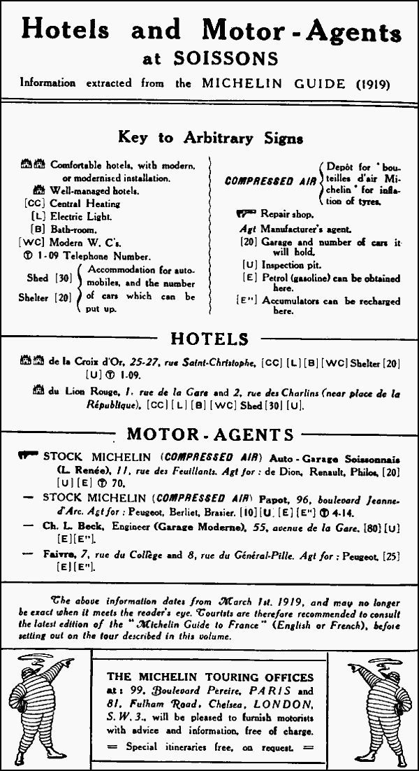 Advert: Hotels and Motor-Agents.