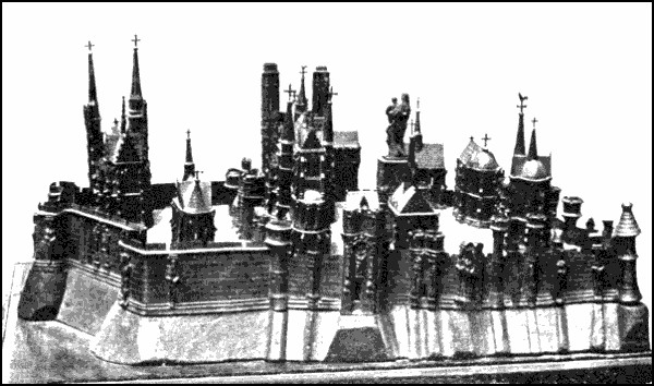 Photograph of the model of Soissons in the 16th Century.