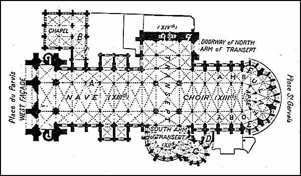 Illustration of the Plan of the Cathedral.