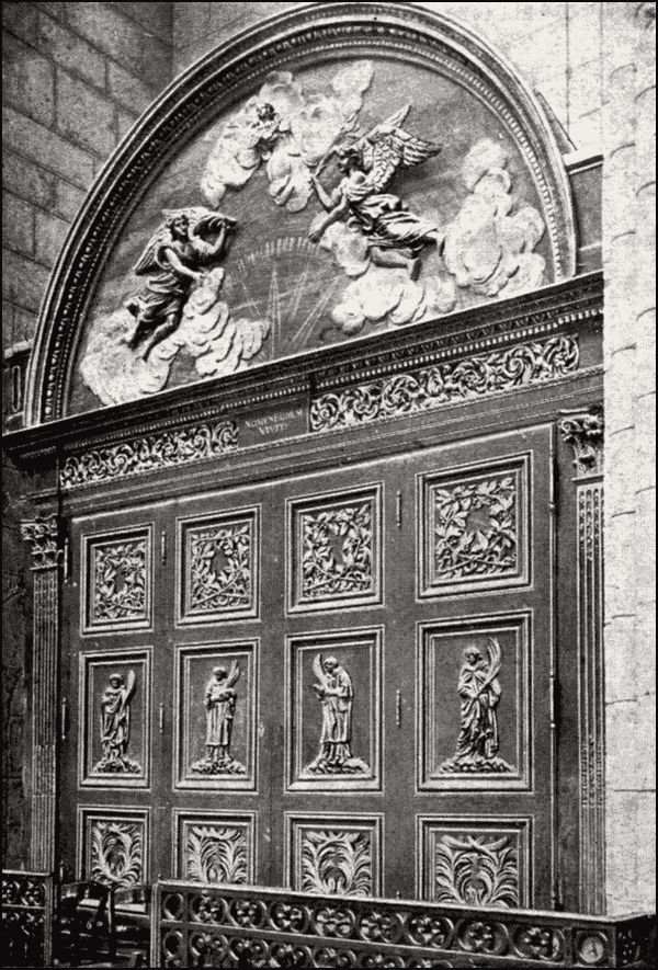 Photograph of the Woodwork in the Southern Aisle.