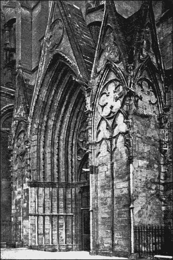 Photograph of the doorway of the Northern Arm of the Transept.