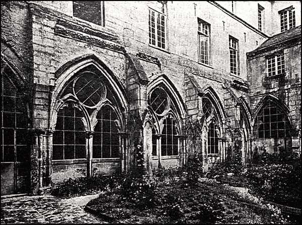 Photograph of the Cloister of St-Léger Church in 1914.