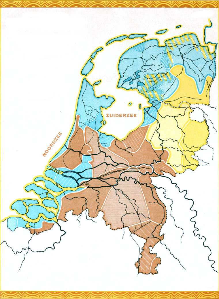 Tafel 5: Dialektkarte der Niederlande