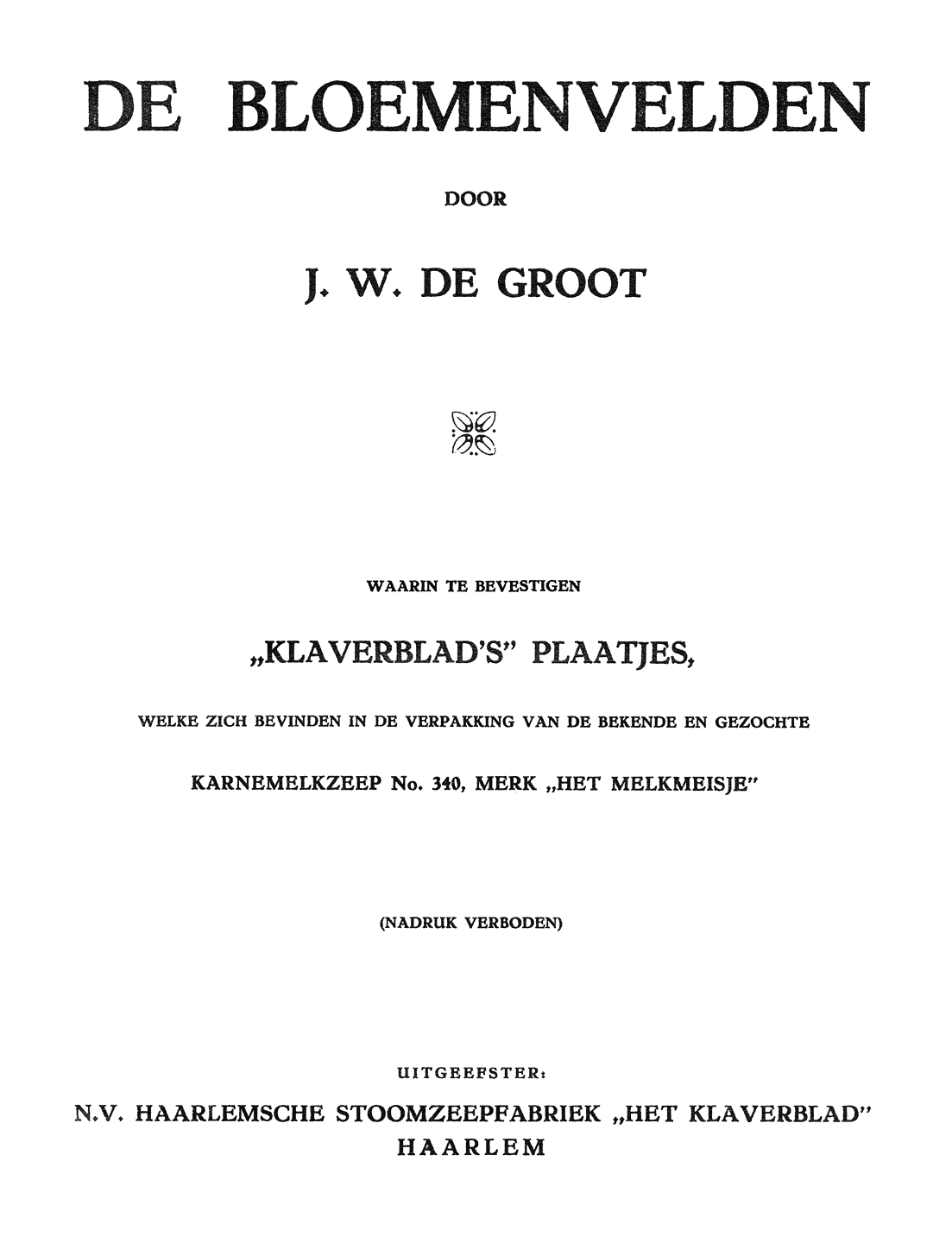 Oorspronkelijke titelpagina.