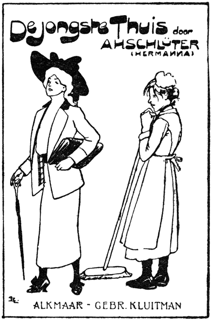 Kaftontwerp van „De Jongste Thuis.”