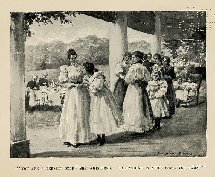 "'YOU ARE A PERFECT DEAR!' SHE WHISPERED. 'EVERYTHING IS NICER SINCE YOU CAME'"