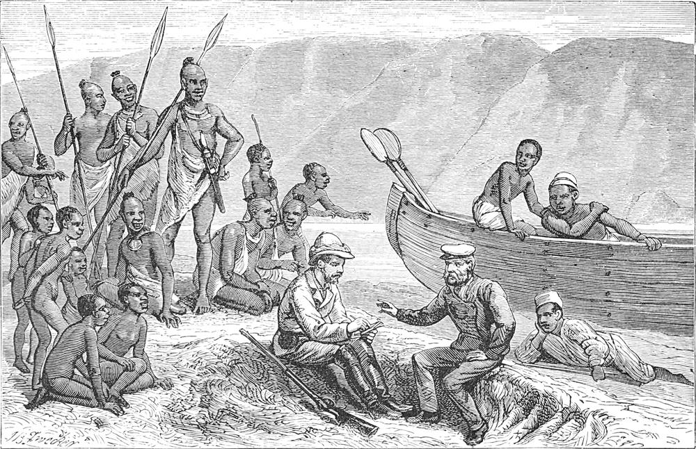 Rast am Ufer des   Tanganika-Sees