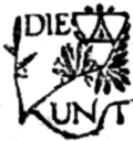 Signet mit dem   Schriftzug „DIE KUNST“
