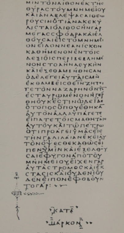 Plate IV: B. Codex Vaticanus.