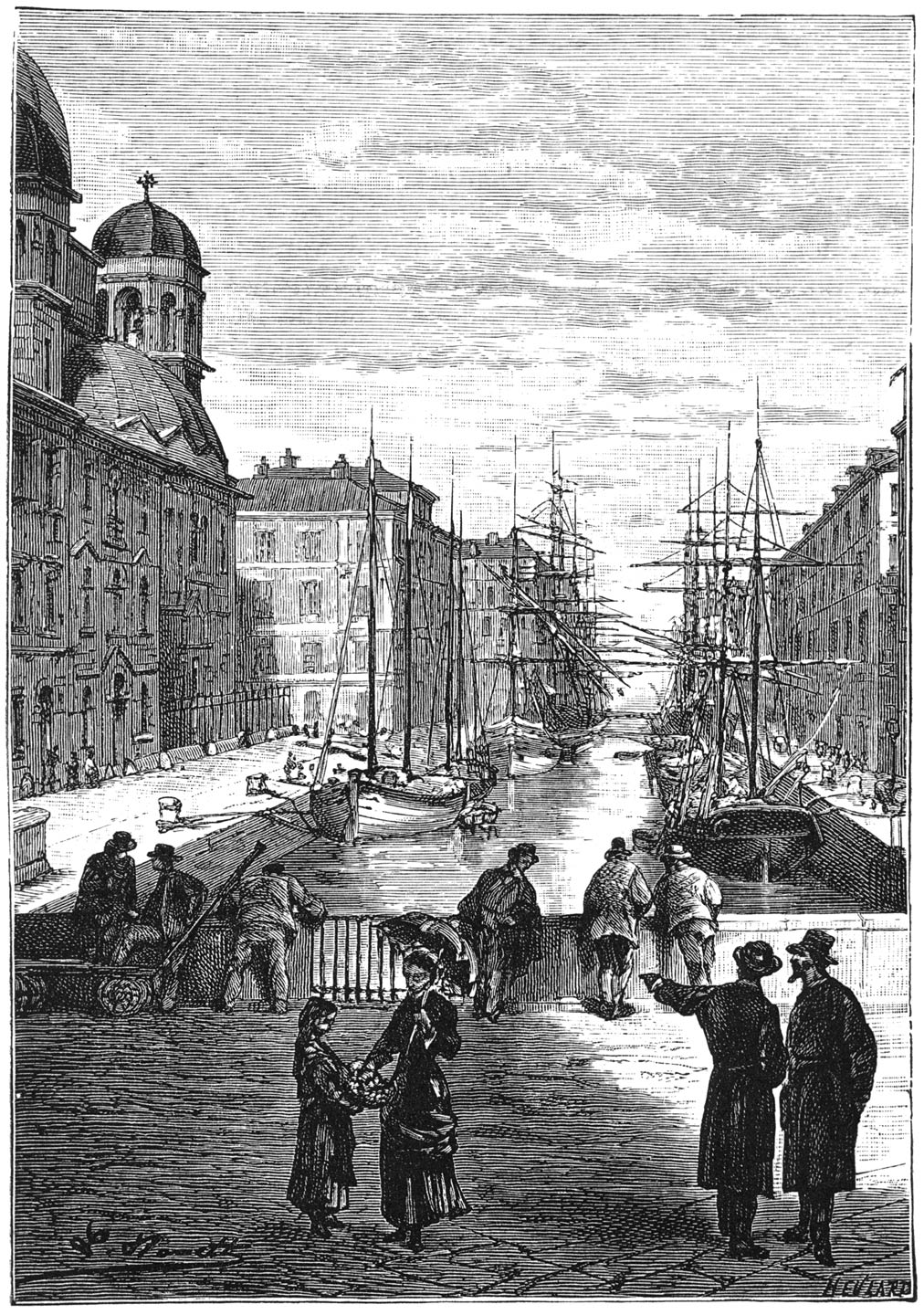 Eindelijk waren zij aan het einde der laan aangekomen. (Bladz. 20.)