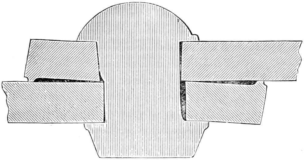 Damaged plates with rivet