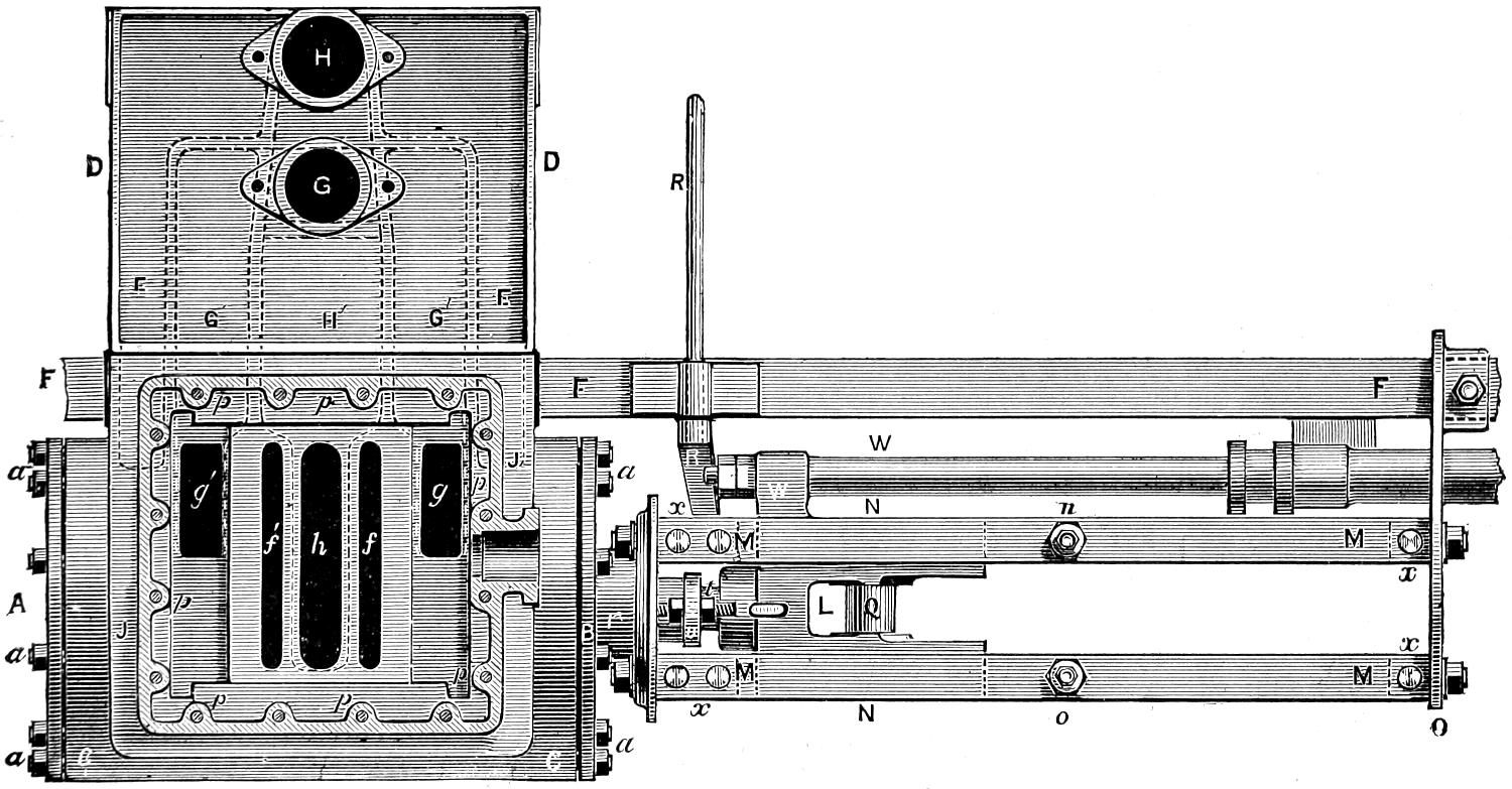 Cylinder and steam chest