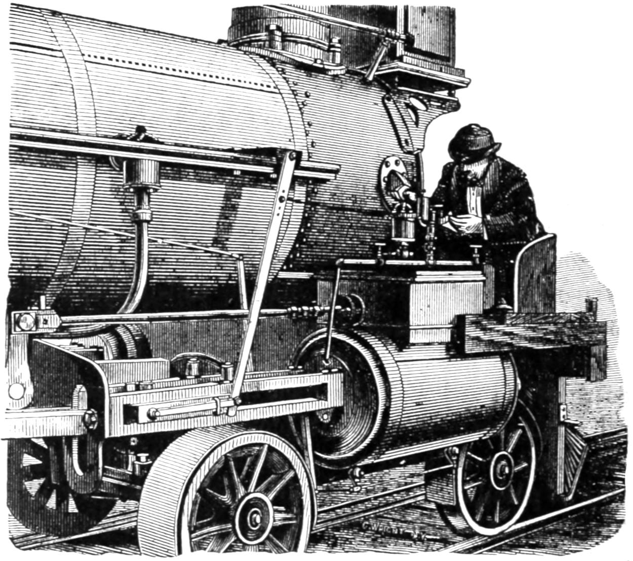 Indicator and operator attached to locomotive