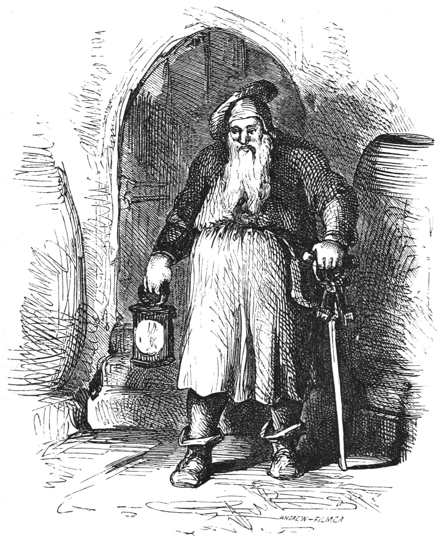 The Old Butler in the cellar