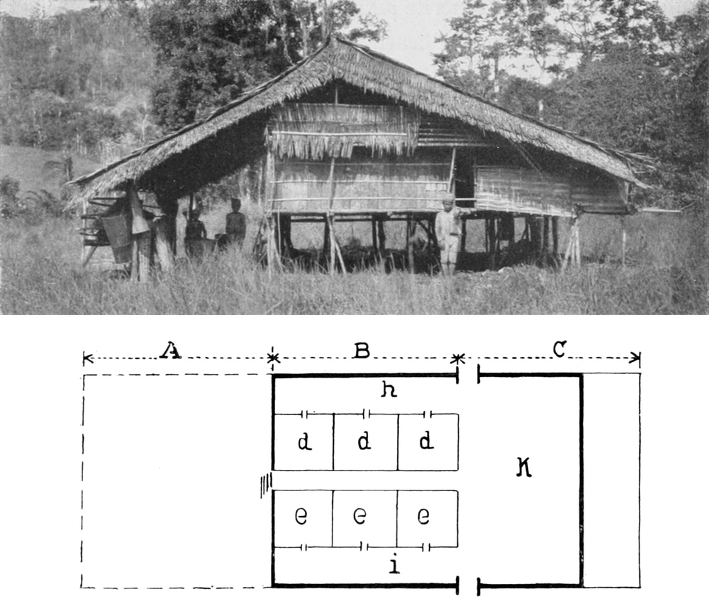 Foto des Hauses, darunter   eine Grundrisszeichnung